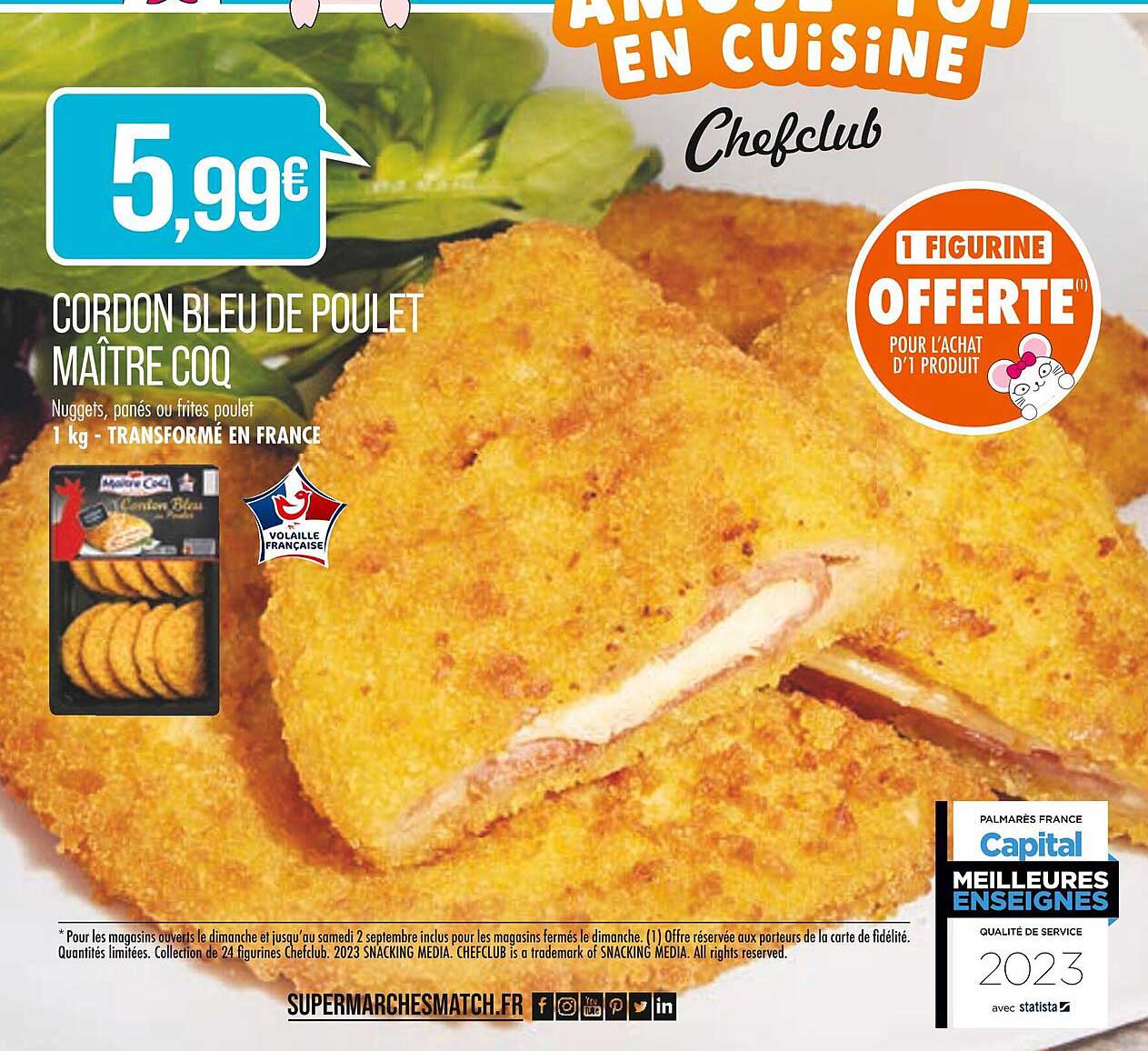 cordon bleu de poulet maître coq