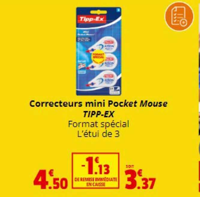 correcteurs mini pocket mouse tipp-ex