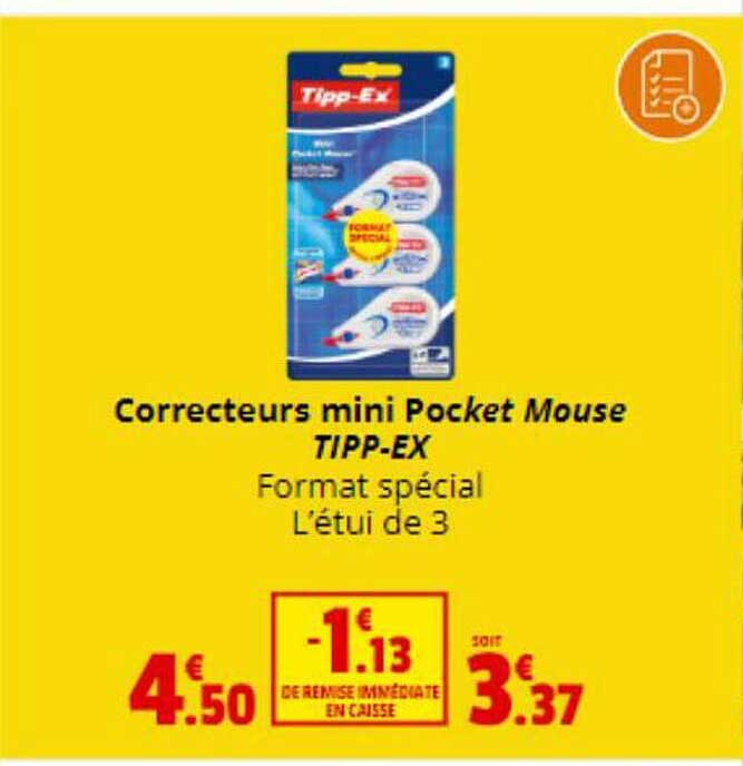 correcteurs mini pocket mouse tipp-ex