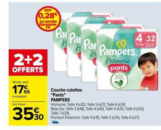 Couche Culottes "pants" Pampers