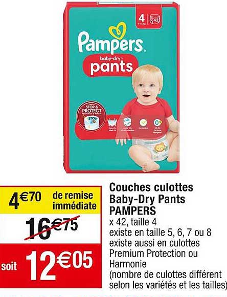 couches culottes baby-Dry pants pampers