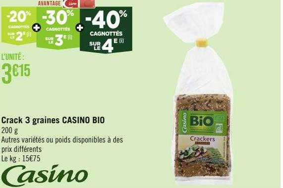 crack 3 graines casino bio