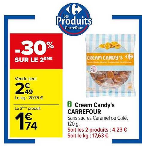cream candy's carrefour