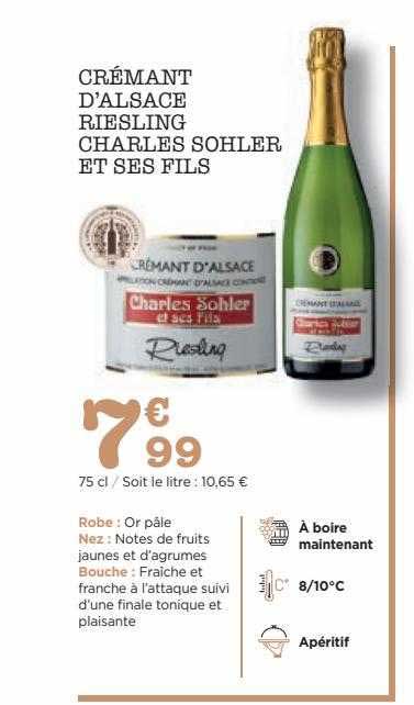 crémant d'alsace riesling charles sohler et ses fils