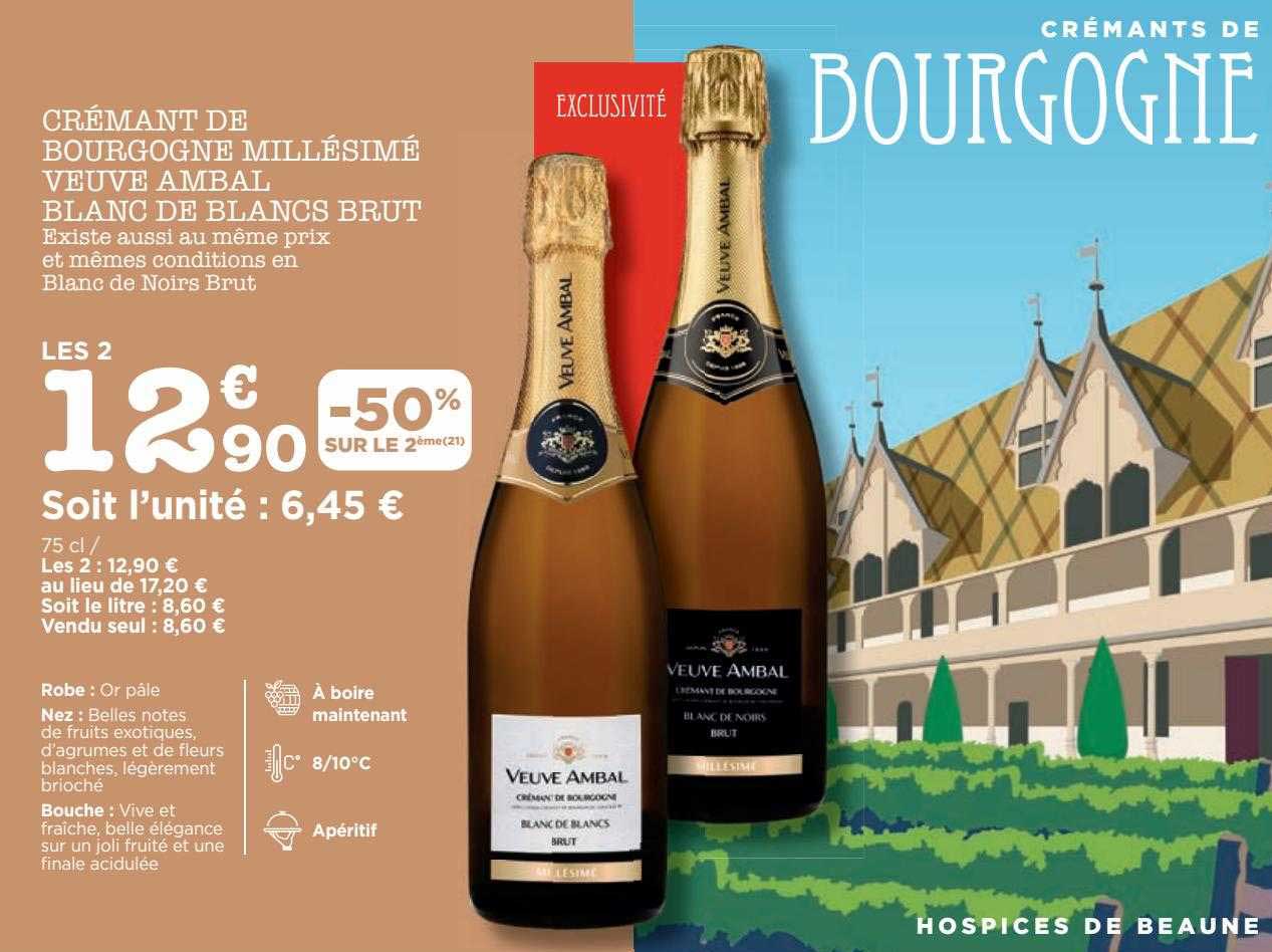 crémant de bourgogne millésimé veuve ambal blanc de blancs brut