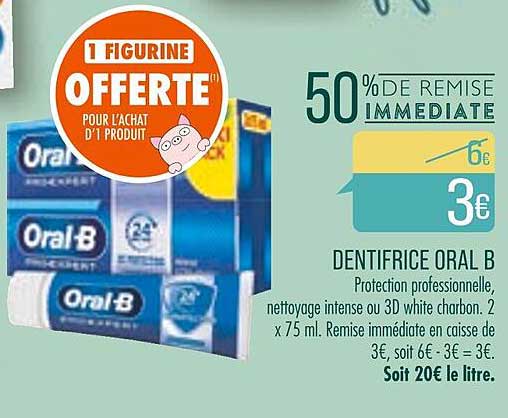dentifrice oral b