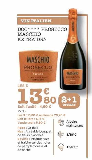 Doc Prosecco Maschio Extra Dry