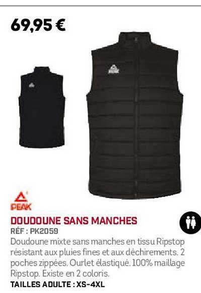 doudoune sans manches peak