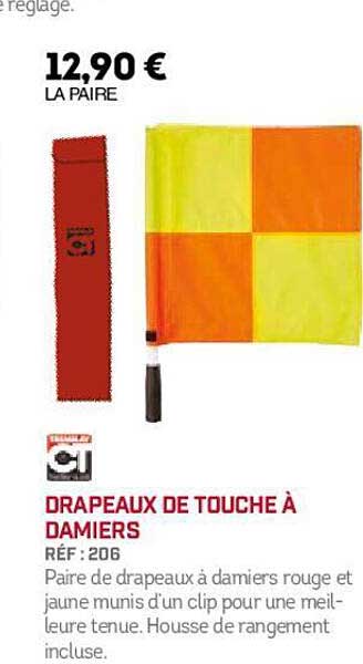 drapeaux de touche à damiers