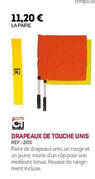 drapeaux de touche unis