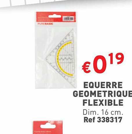 équerre géométrique flexible