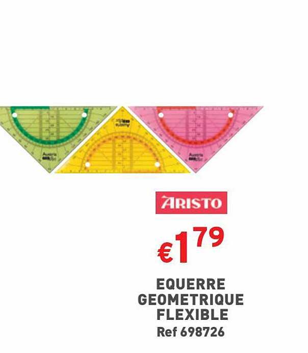 équerre géométrique flexible aristo
