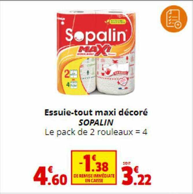 essuie-tout maxi décoré sopalin