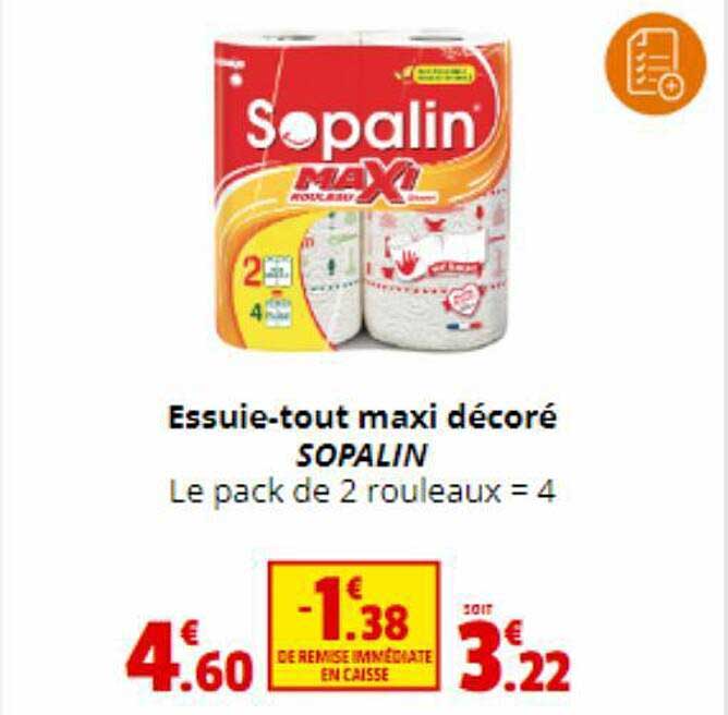 essuie-tout maxi décoré sopalin