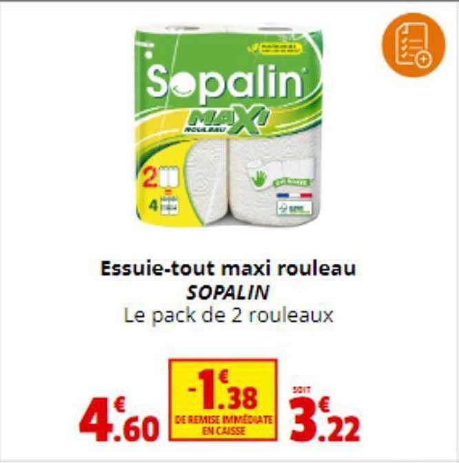 essuie-tout maxi rouleau sopalin