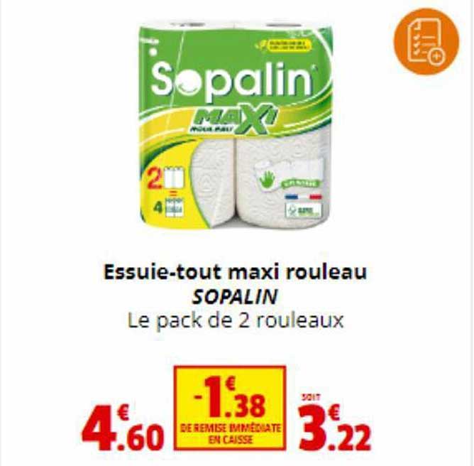 essuie-tout maxi rouleau sopalin