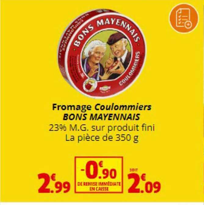 fromage coulommiers bons mayennais