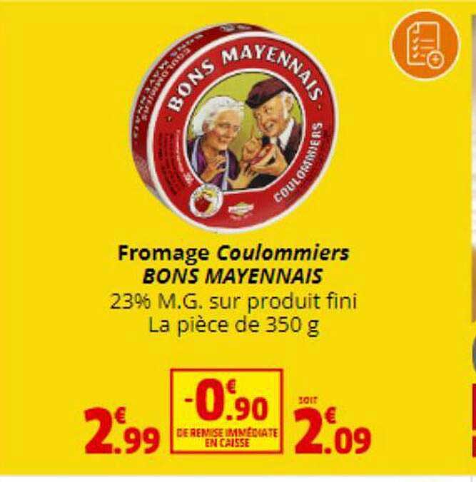 fromage coulommiers bons mayennais