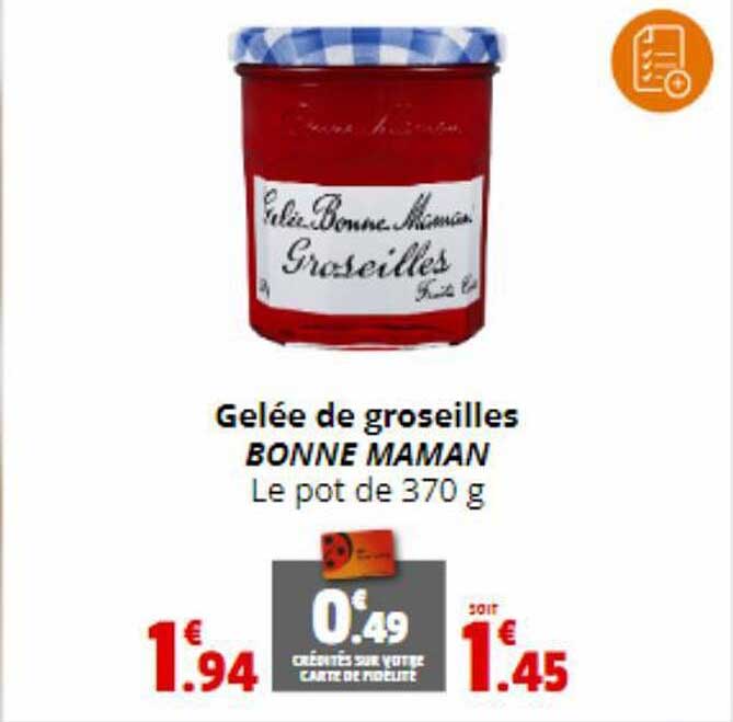 Gelée De Groseilles Bonne Maman