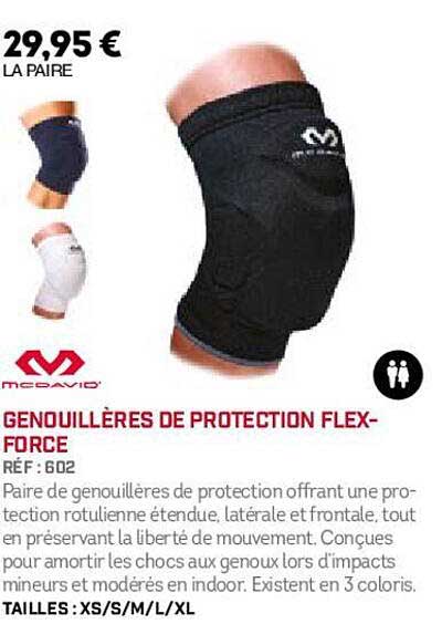 genouillères de protection flex-force