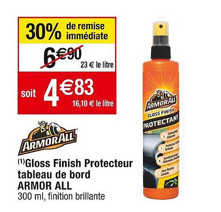 gloss finish protecteur tableau de bord armor all