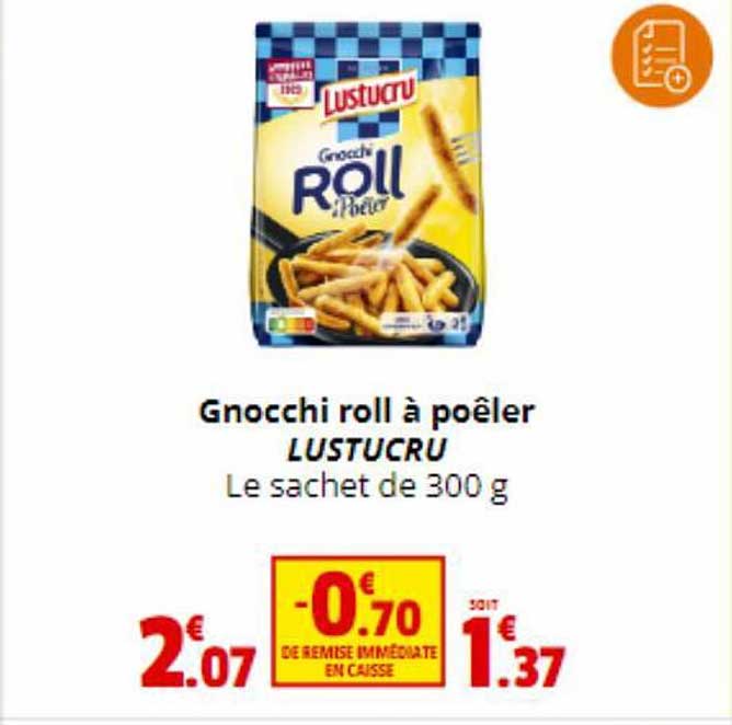 gnocchi roll à poêler lustucru