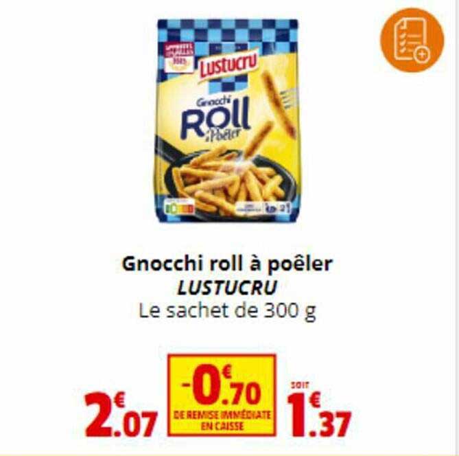 gnocchi roll à poêler lustucru