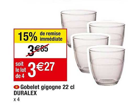 gobelet gigogne 22 cl duralex
