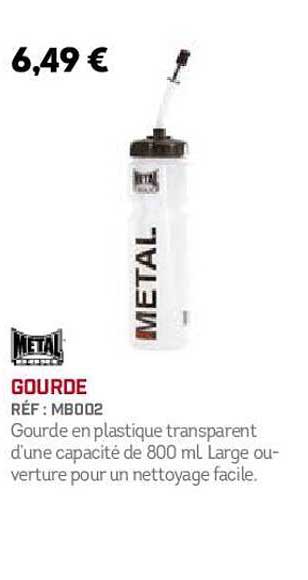 gourde metal boxe