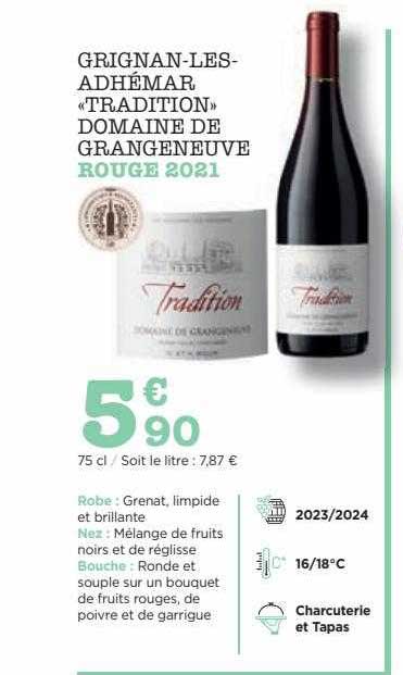 grignan-les-adhémar «tradition» domaine de grangeneuve