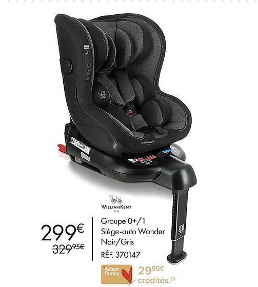 groupe 0+/1 siège-auto wonder noir/gris