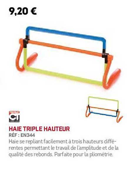haie triple hauteur