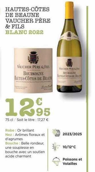 haute-côtes de beaune vaucher père & fils blanc 2022