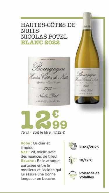 hautes-côtes de nuits nicolas potel blanc 2022