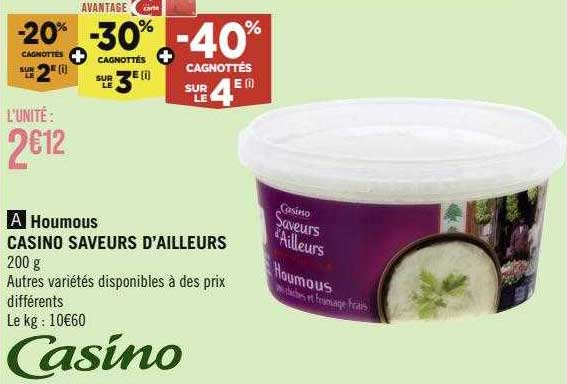 houmous casino saveurs d'ailleurs