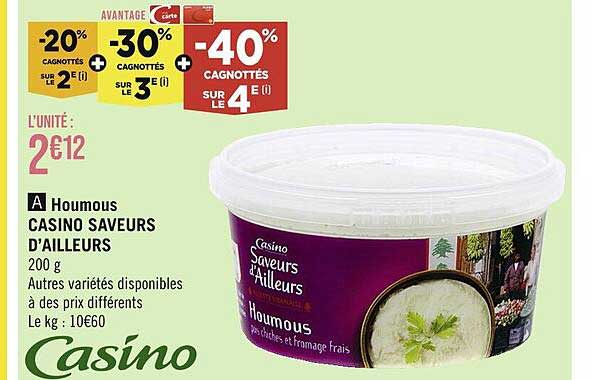 houmous casino saveurs d'ailleurs
