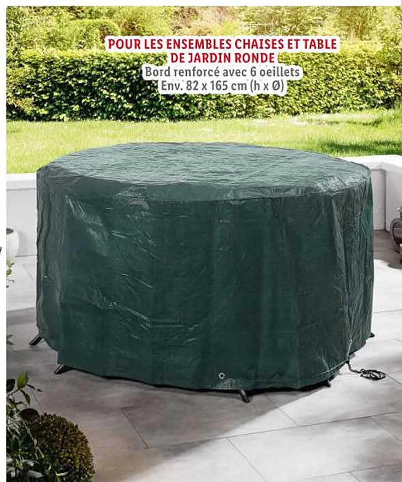 Housse Pour Les Ensembles Chaises Et Table De Jardin Ronde