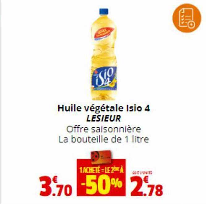 huile végétale isio 4 lesieur