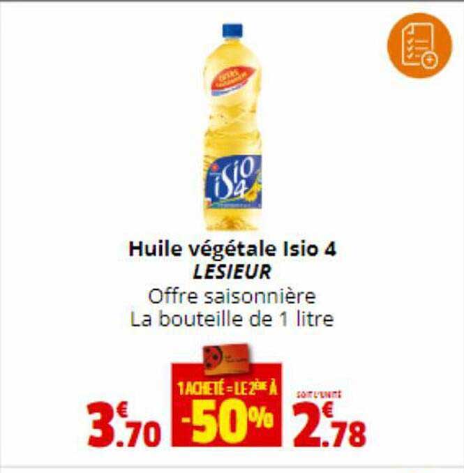 huile végétale isio 4 lesieur