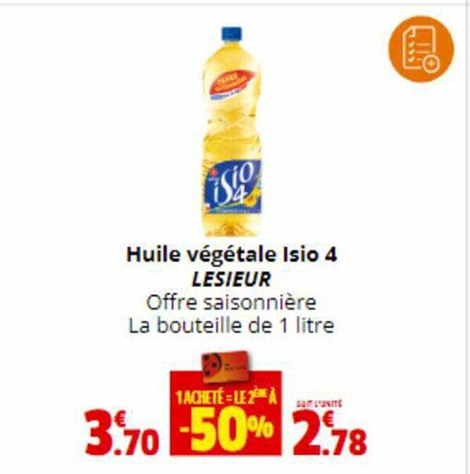 huile végétale isio 4 lesieur