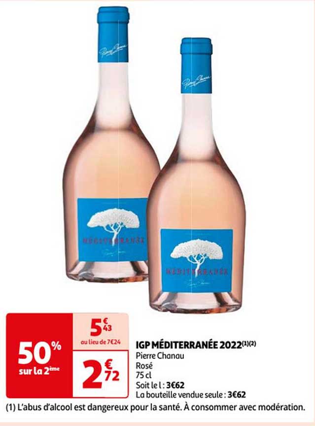 igp méditerranée 2022 pierre chanau rosé