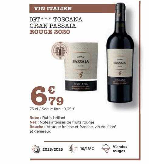 igt toscana gran passaia rouge 2020