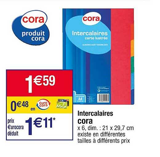 Intercalaires Cora