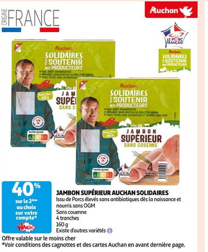 jambon supérieur auchan solidaires
