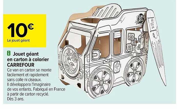 Jouet Géant En Carton à Colorier Carrefour