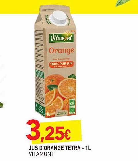 Jus D'orange Tetra Vitamont - 1l