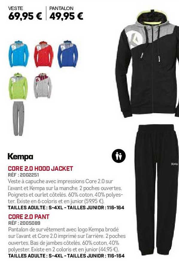kempa core 2.0 hood jacket, core 2.0 pant