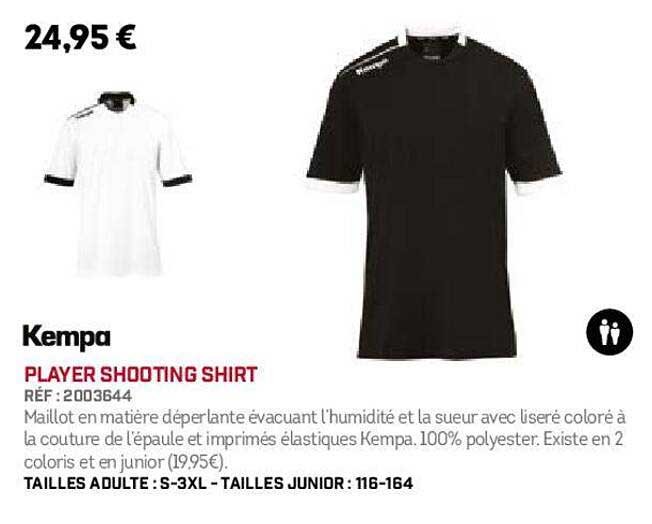 kempa player shooting shirt