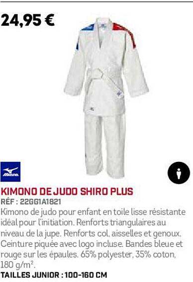 kimono de judo shiro plus