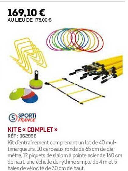 kit e «complet» sporti france